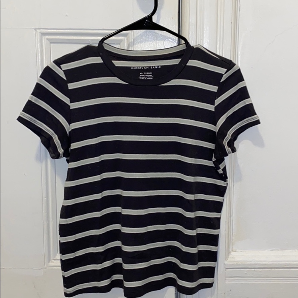 Striped short sleeve women’s tee